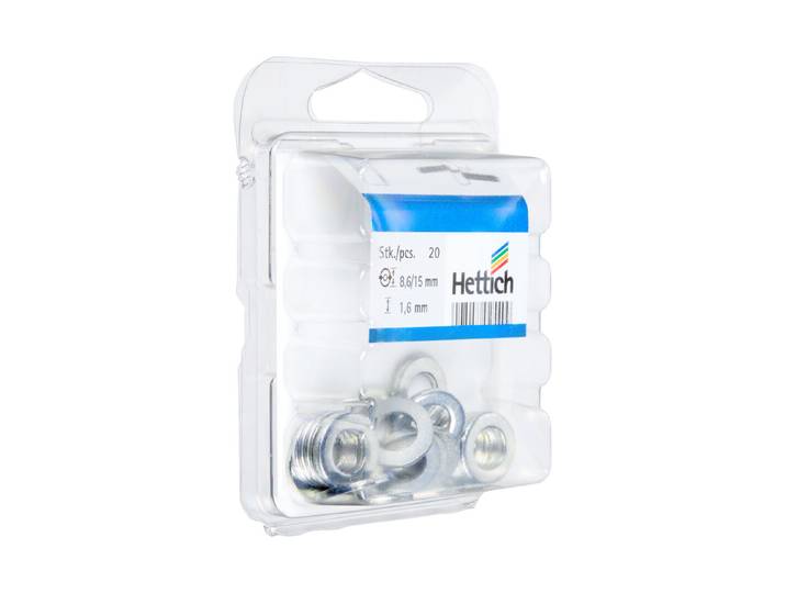 Hettich Distanzring Stahl 1.6 mm