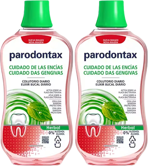 Parodontax Herbal Elixir Cuidado das Gengivas 2x500ml
