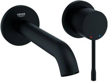 Grohe Essence 2-Loch-Waschtisch-Wandarmatur 29192KF1 29192_1 FMS Ausladung 183mm phantom black