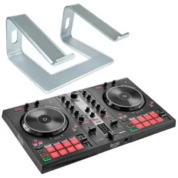 Hercules DJ Control Inpulse 300 MK2 mit Laptopständer, DJ Controller