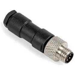 RS PRO M8 Steckverbinder Stecker zur Kabelmontage, 4-polig 4.0A, Lötanschluss IP67, Elektronikkabel + Stecker