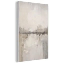 AKUSTIKBILD Moderne Kunst - Abstrakt - Beige Wanddeko 60x90 cm