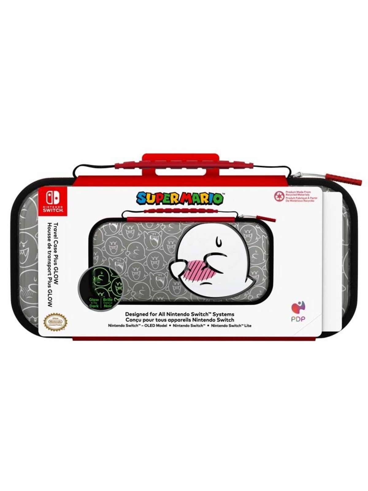 PDP Travel Case Plus GLOW - Boo Hoo - Miscellaneous Bag - Nintendo Switch