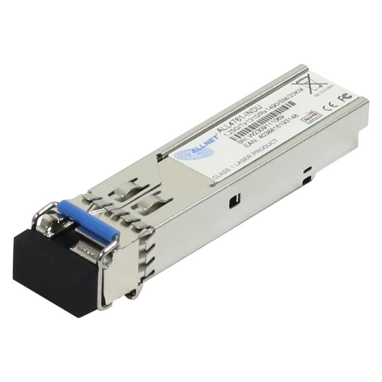 Allnet switch modul all4761-indu sfp(mini-gbic) 1000mbit wdm(bidi)/lc tx1310nm/rx1490nm 9u 20km ind (ALL4761-INDU)