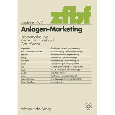 Anlagen-Marketing, Taschenbuch von , VS Verlag für Sozialwissenschaften, 978-3-531-11445-3