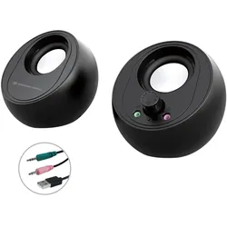 Conceptronic BJORN 2.0-Kanal-Computer-Lautsprecher mit Bluetooth, 10W