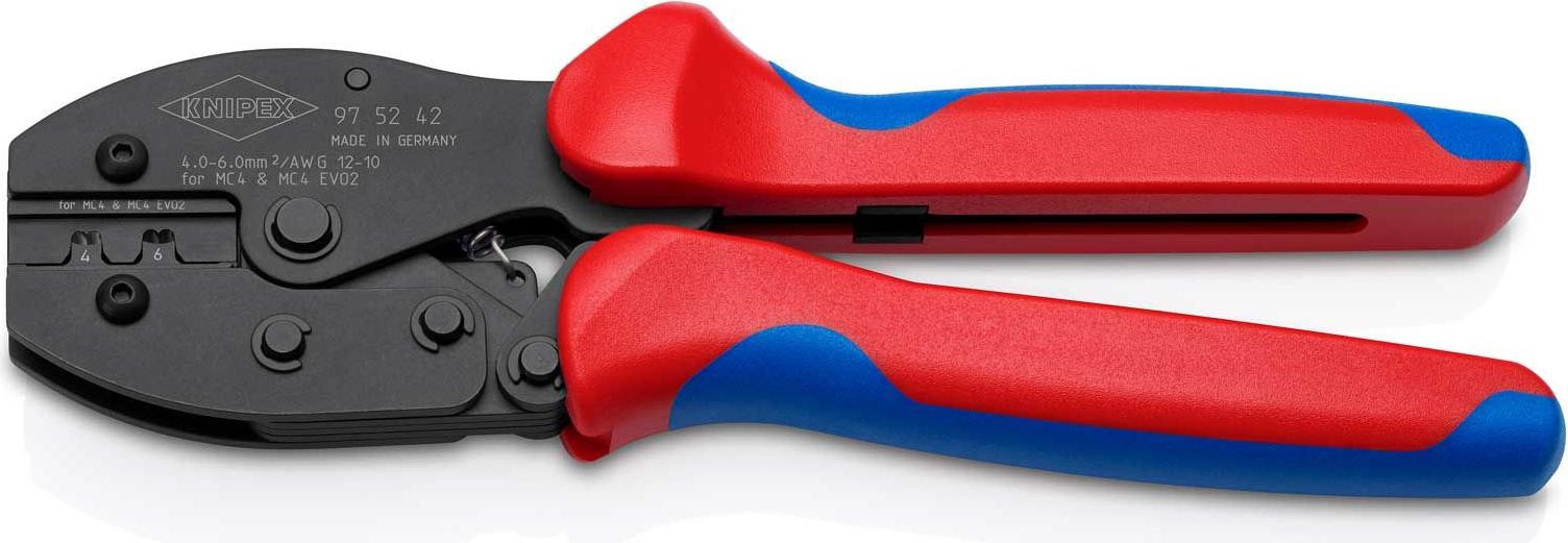 Knipex precisiekrimptang voor MC4 / EVO2 connectoren