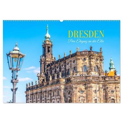 Dresden, Pure Eleganz an der Elbe (Wandkalender 2027 DIN A2 quer), CALVENDO Monatskalender