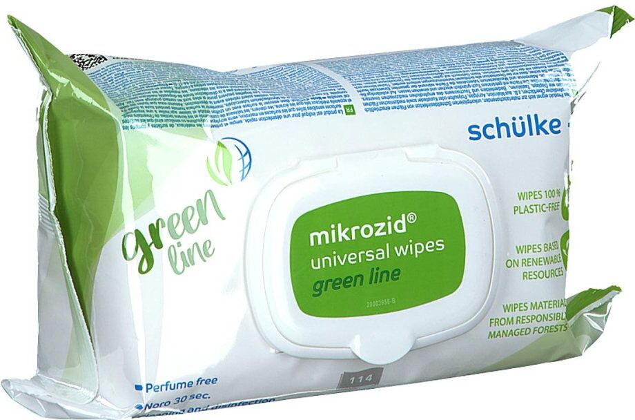 Mikrozid Universal Wipes Green Line 114stk