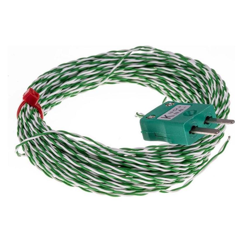 RS PRO Type K IEC 1/0.2mm Thermocouple+Plug10m (1236307)