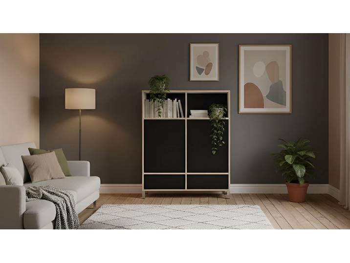 Schlichtes Highboard nach Maß Multiplex Multiplex Weiß