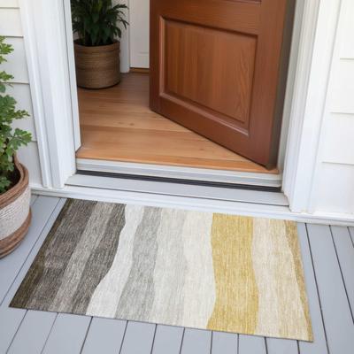 Addison Rugs Machine Washable Indoor/Outdoor Striped Meli Chantille Rug