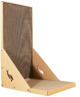 Uplift Essentials L Shaped Vertical Wood Frame Cat Scratcher And Sofa Protector l