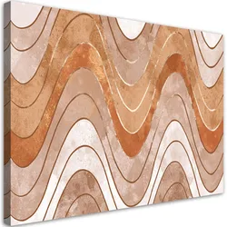 WANDBILD horizontale wellige linien