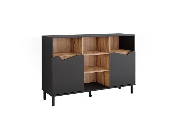 Vicco Kommode Marelle, Anthrazit/Artisan, 120 x 81.3 cm mit 2 Türen (1 St)