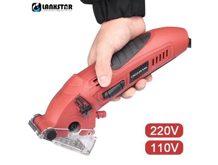 Mini scie circulaire électrique 220V 110V, Mini scie multifonctionnelle, Machine de découpe de carreaux et de métal, outil électrique pour le travail du bois, bricolage