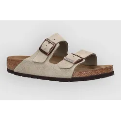 Birkenstock Arizona Suede Leather Normal Sandalen taupe Gr. 38