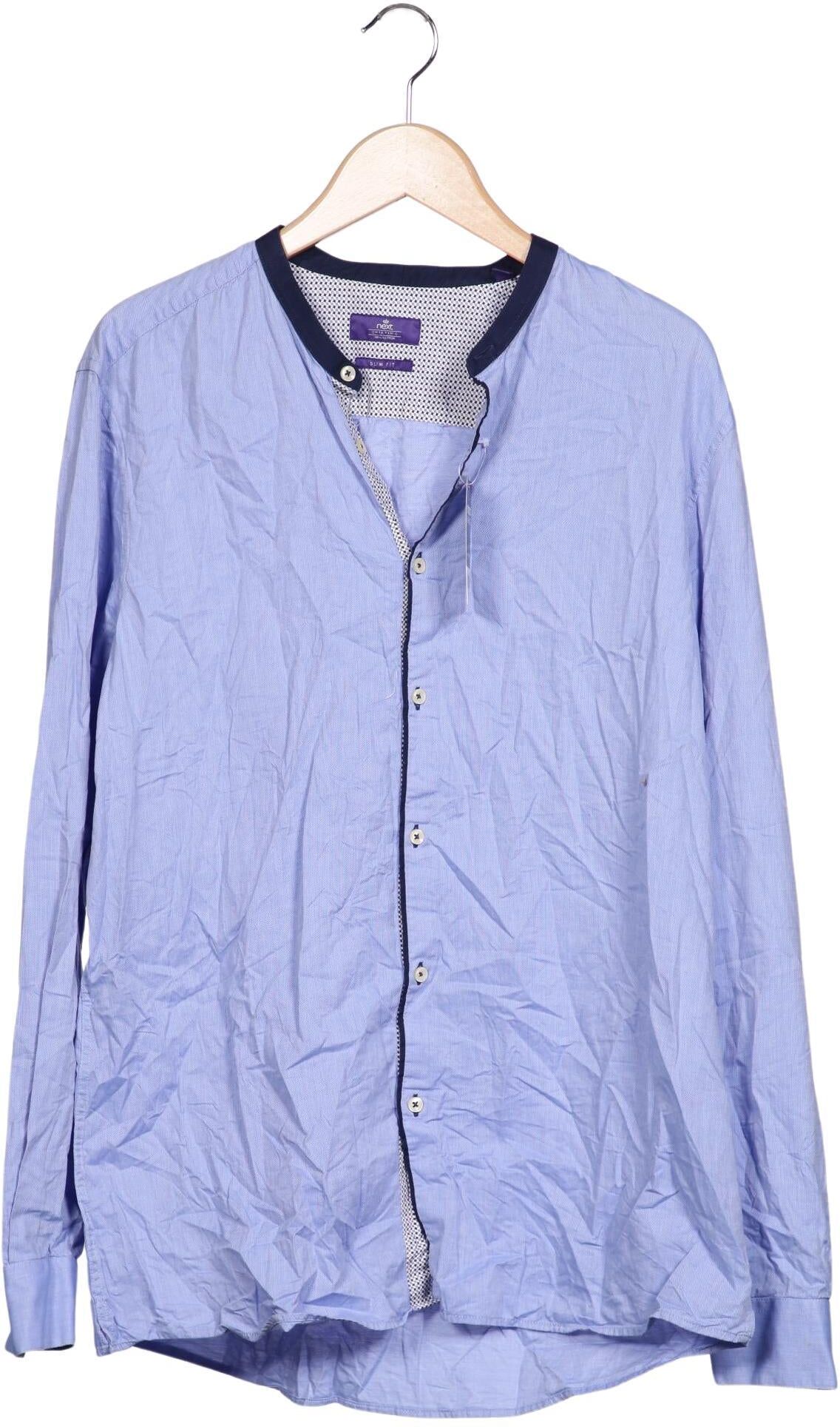 Next Herren Hemd, Hellblau, Gr. 43, Baumwolle - Second Hand