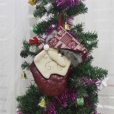 Snug & Styled Luxury Santa Christmas Stocking Gift Bag Hanging Tree Ornament Decor a