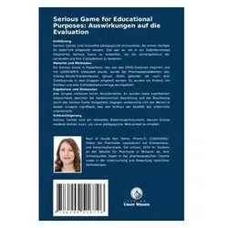 Serious Game for Educational Purposes: Auswirkungen auf die Evaluation, Schulbücher von Nour El Houda Ben Fatma, RANIA AOUINA, Amen Abbassi