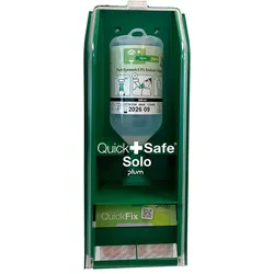 QuickSafe Solo Station mit 1 Flasche u. 1 x QuickFix Elastic Pflaster 1042025