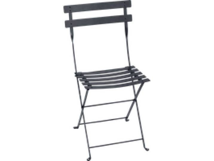 Lot de 2 Chaises Pliantes Bistro Métal en Acier