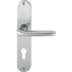 HOPPE Langschildgarnitur Cardiff E1850Z/302 VA F69 PZ 72mm DIN L/R - 2423699