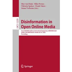 Disinformation in Open Online Media, Fachbücher