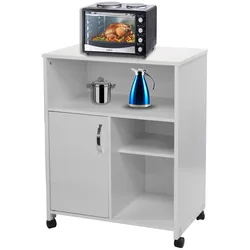 HTI-Living Küchenschrank auf Rollen Weiß Blanca