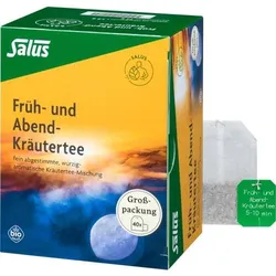 FRÜH- UND ABEND-Kräutertee Bio Salus Filterbeutel 40 St