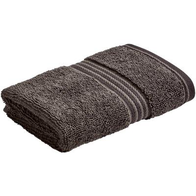 Waschlappen CHRISTY "SUPREME", grau (graphite), B:33cm L:33cm, Walkfrottier, Waschlappen, Premium-Waschlappen in Luxusqualität, 650g/m², 33x33cm, 6er Set