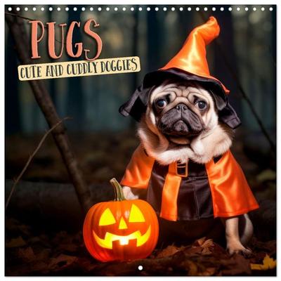 PUGS Cute and cuddly doggies (Wall Calendar 2026 12 × 12 Inch) CALVENDO 12 Month Wall Calendar
