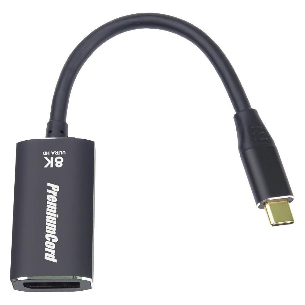 PremiumCord Adapter USB-C auf DisplayPort DP1.4 8K@60Hz / 4k@120Hz (DisplayPort) (ku31dp10)