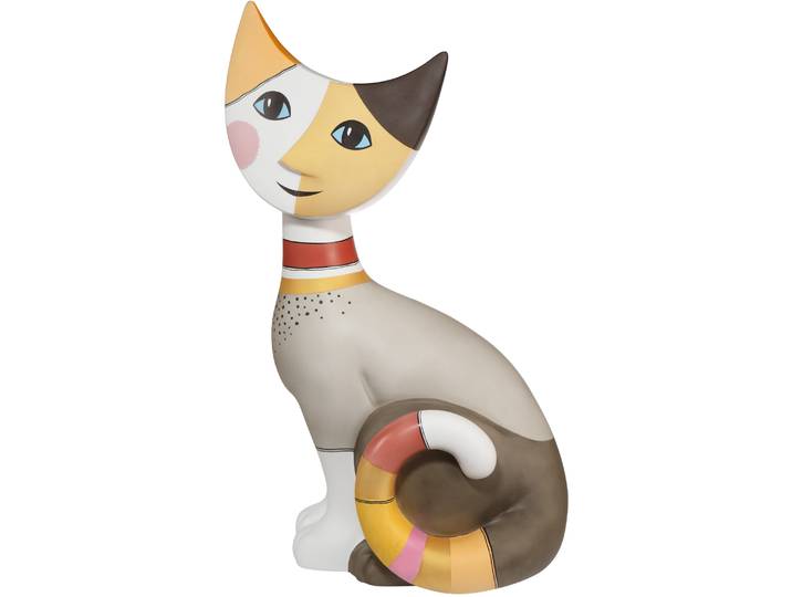 Sammelfigur GOEBEL Rosina Wachtmeister Katzenwelt , bunt, B:19cm H:50cm, Biskuitporzellan, Dekofiguren, Sammelfigur, Rosina Wachtmeister - Katze Alisia