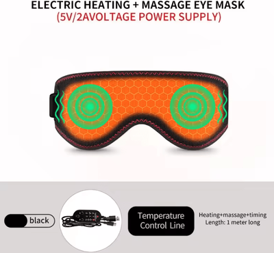 Inspire Curations Heated Eye Mask For Dry Eyes Electric Warm Eye Compress With 3 Heat Levels For Better Sleep massage uk