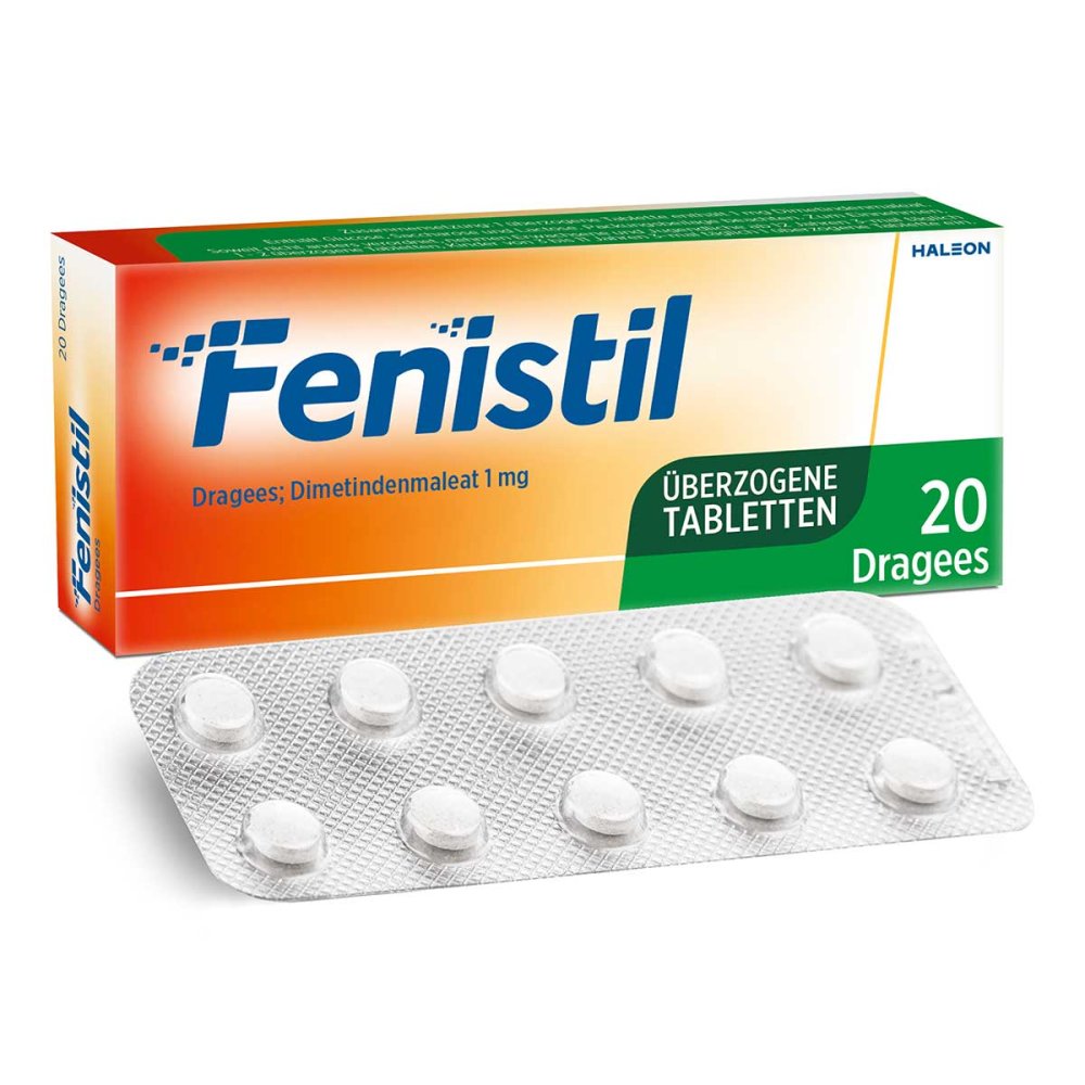 Haleon Germany GmbH Fenistil Dragees, Dimetindenmaleat 1 mg/Tabl., Antiallergikum 00376975