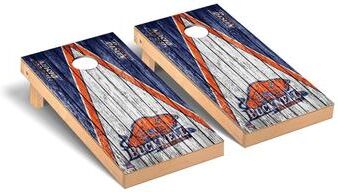 Skip's Garage Bucknell Bison Triangle Cornhole Board Set
