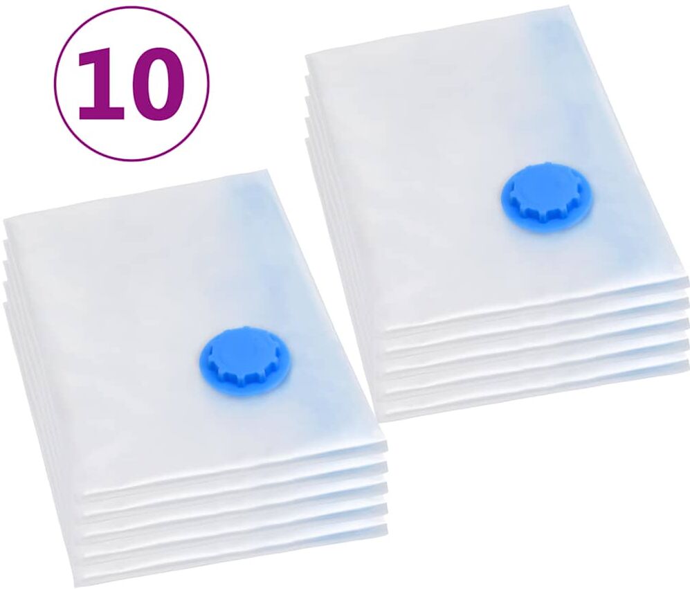 vidaXL Sacs de voyage sous vide Sacs de vêtements 120x70 cm 10 pcs