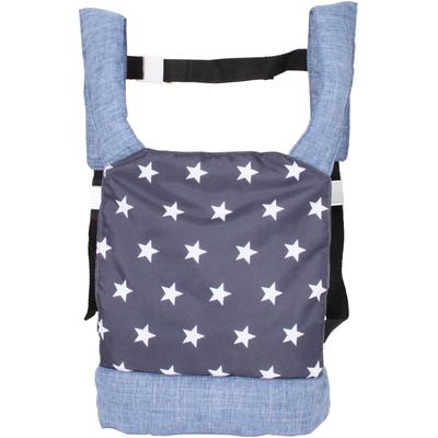 Puppen Bauchtrage CHIC2000 "Sternchen", blau (sternchen blau), Puppenausstattungen, KinderB:31cm H:3cm T:31cm, Polyester, B:31cm H:3cm T:31cm