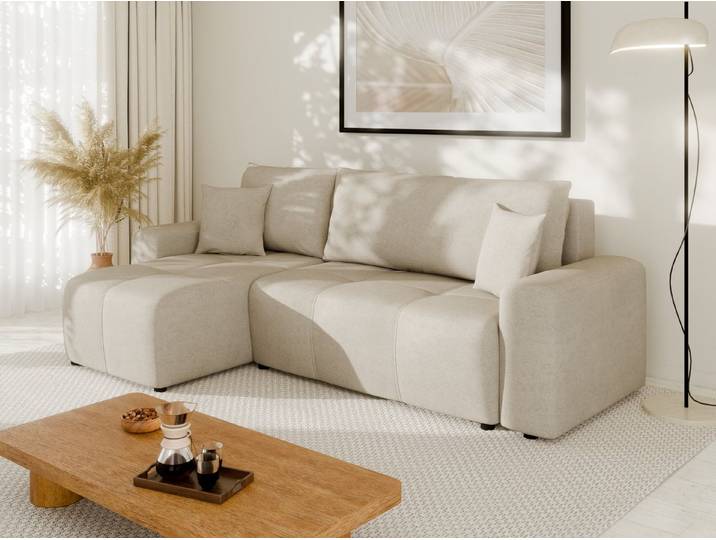 Homesy Ecksofa NOLANI Ecksofa mit Schlaffunktion & Bettkasten – Modern & Bequem