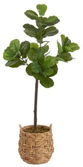 Kate and Laurel Fidmont Faux Fiddle Fig Tree