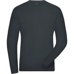 Bio Stretch Langarmshirt "JN1804" UV-Schutz - XS - carbon