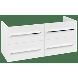 Villeroy & Boch Avento Waschtischunterschrank, 4 Auszüge, 1180x514x484mm, Griff chrom Glanz, A89300VE, Farbe: Brilliant White