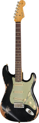 Fender 60 Strat ABLK Heavy Relic Noir
