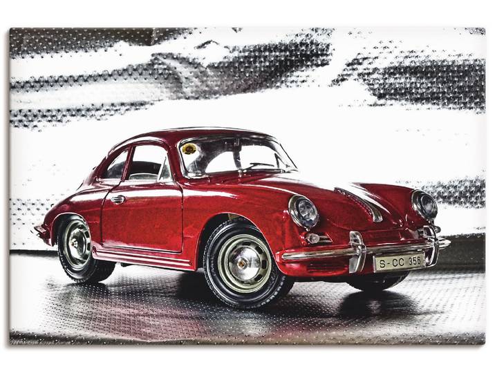 Wandbild ARTLAND Klassiker - Der Porsche 356 , rot (farbe bild(er): rot), B:60cm H:40cm, Bilder, Wandbild, als Alubild, Leinwandbild, Poster in verschied. Grössen