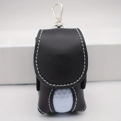 Inspired Living Portable Mini Golf Bag With Hook Golf Storage Bag For Practice And Course Play black