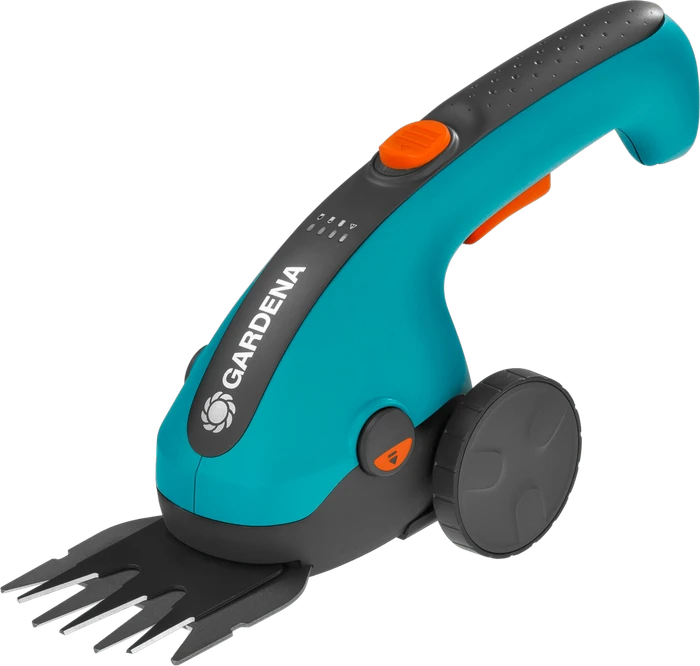 GARDENA Akku-Grasschere ClassicCut Li - Set Teleskopstiel und Räder