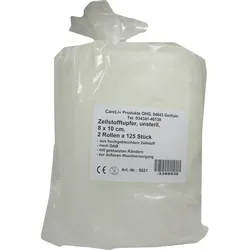 Zellstofftupfer 8x10cm Rolle 250 ST
