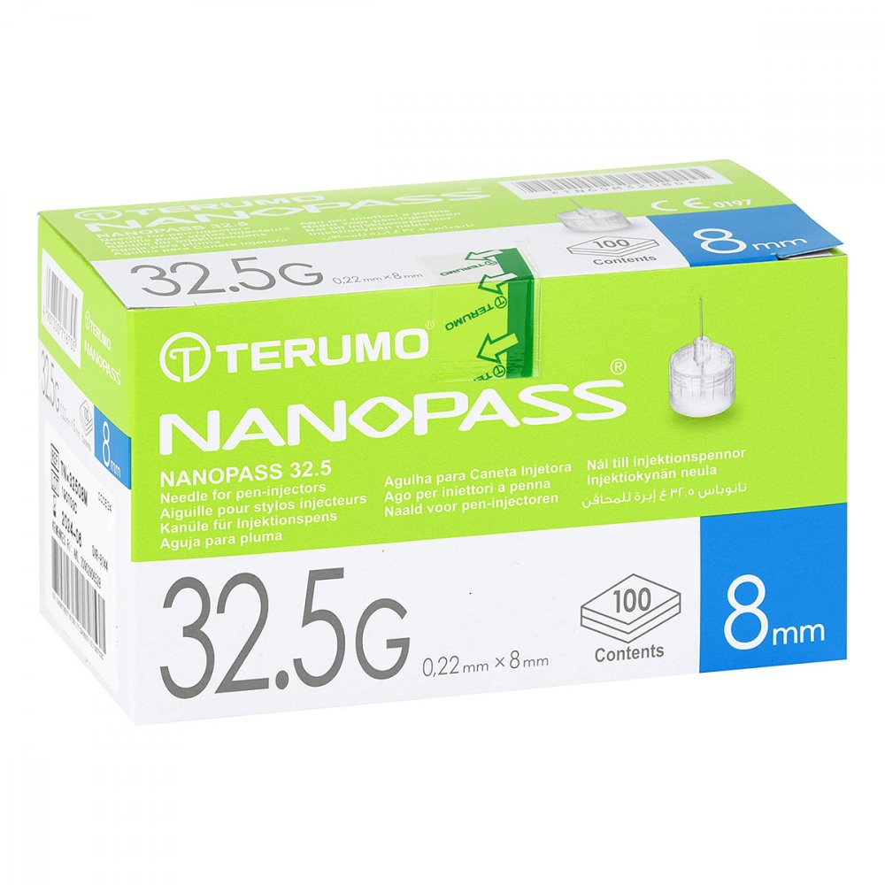 MeDiTa-Diabetes GmbH Terumo Nanopass 32,5g Pen Kanüle 0,22x8mm 04706754