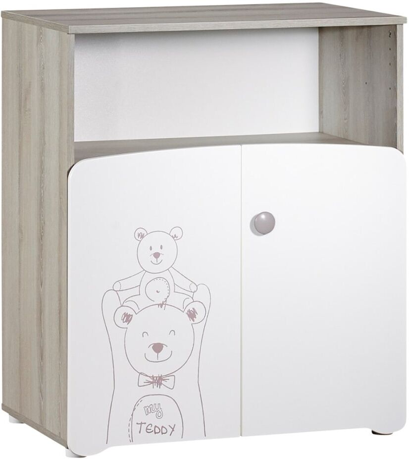 Baby Price Commode à langer Teddy Blanc 76x97x66cm